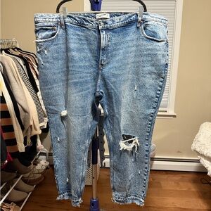 Abercrombie & Fitch Light Blue Boyfriend Jeans